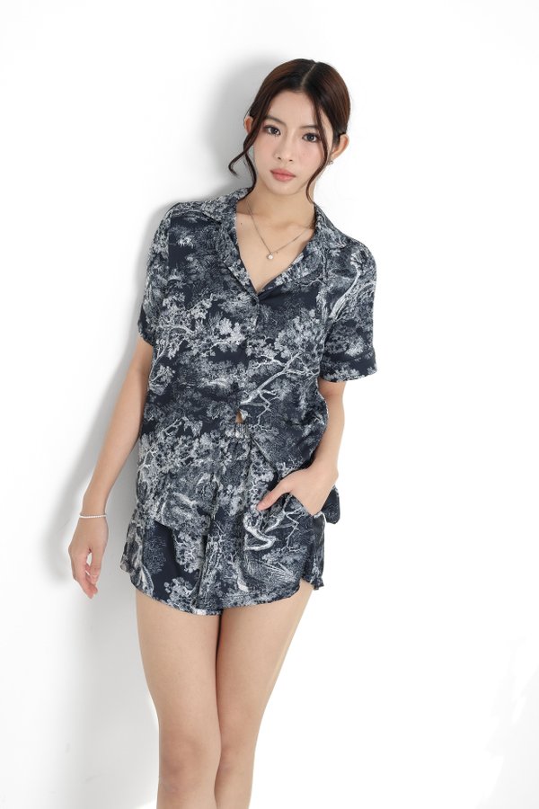*TPZ LUXURY LOUNGE* THE MOON TPZ SATIN PADDED SHIRT IN TOILE DE SECRET (MULTIPLE COLOURS)