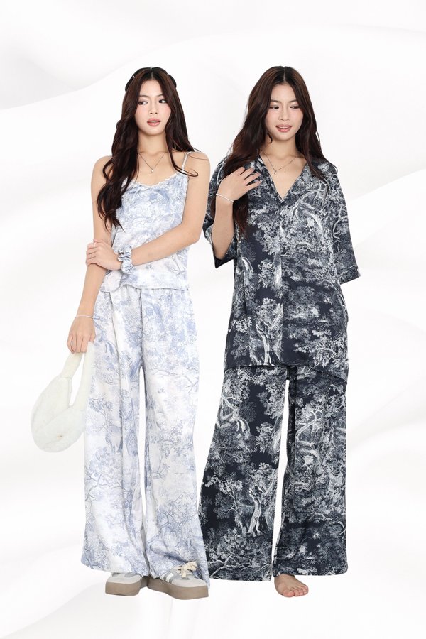 (PO ETA - END NOV) *TPZ LUXURY LOUNGE* THE SUN TPZ SATIN UNISEX LONG PANTS IN TOILE DE SECRET (MULTIPLE COLOURS)