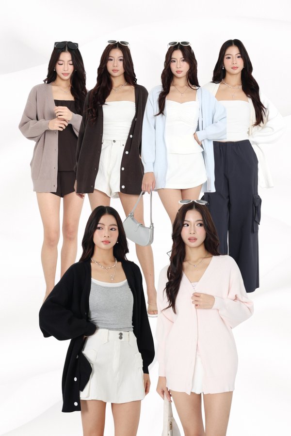 (PREORDER) *TPZ ICONKNIT* SLUSH OVERSIZED SOFT KNIT CARDIGAN (MULTIPLE COLOURS)