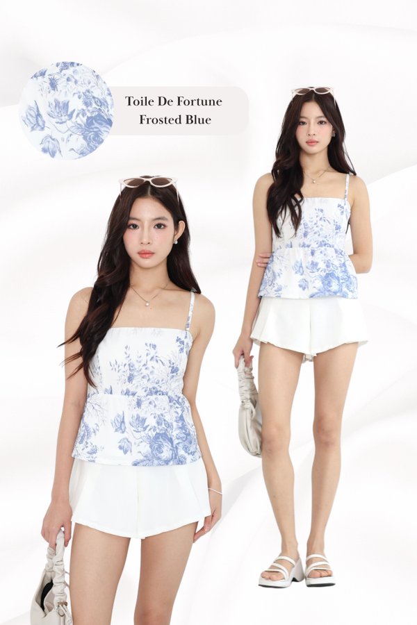 (PREORDER) *TPZ* KAIA BABYDOLL LACE STRAPS TOP IN TOILE (MULITPLE COLOURS)