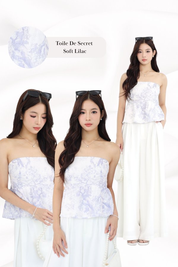 (PREORDER) *TPZ* KAIA BABYDOLL LACE STRAPS TOP IN TOILE (MULITPLE COLOURS)