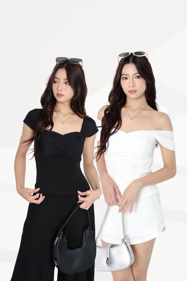 *TPZ LUXE MESH* ESME TOP (MULTIPLE COLOURS)