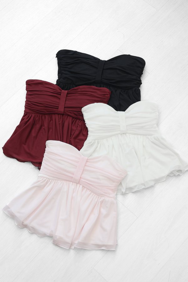 (PREORDER) *TPZ LUXE MESH* SERA BABYDOLL TOP (MULTIPLE COLOURS)
