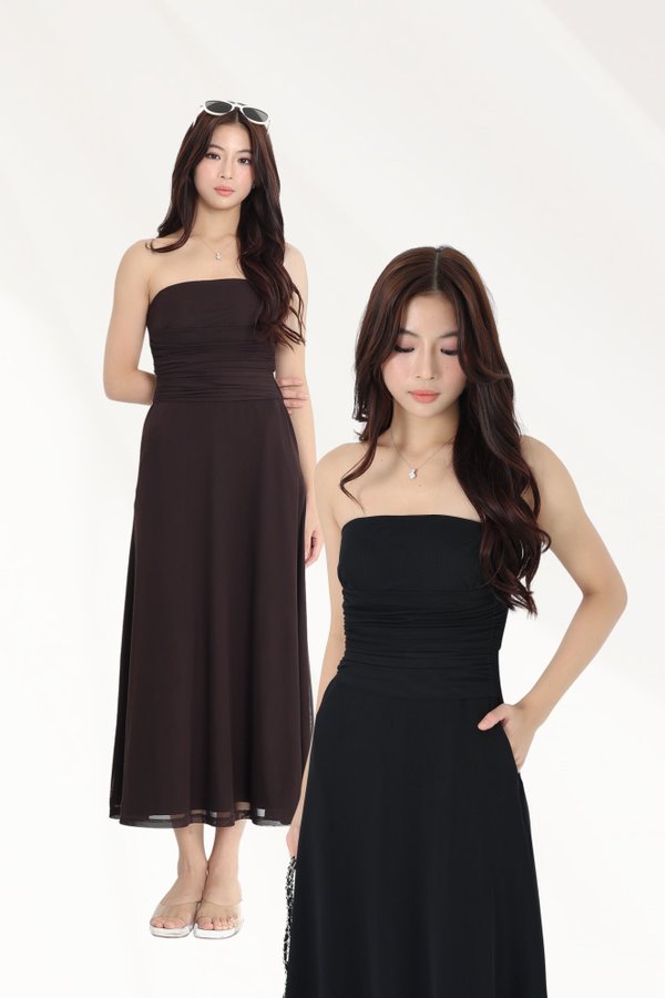 (PREORDER) *TPZ LUXE MESH* LELA MAXI DRESS (MULTIPLE COLOURS)