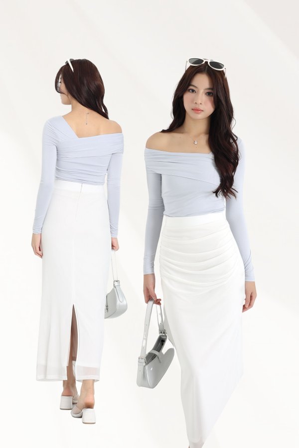 (PREORDER) *TPZ LUXE MESH* AURELIA MESH A LINE SKIRT 2.0 (MULTIPLE COLOURS)