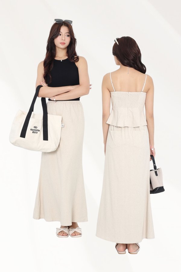 (PREORDER) *TPZ* GEM LINEN MAXI SKIRT (MULTIPLE COLOURS)