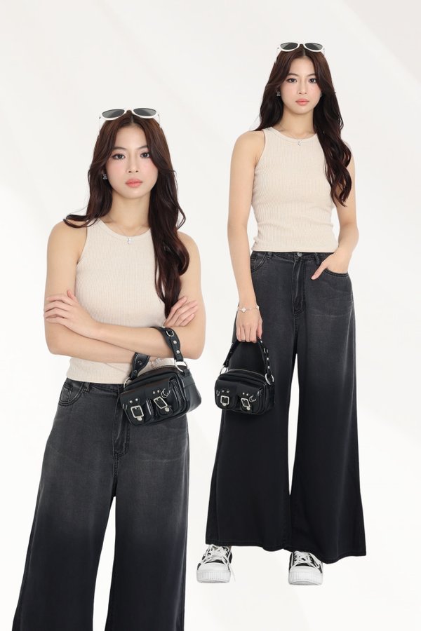 (PREORDER) *TPZ* NEW HEIGHTS RACER RIBBED TOP (MULTIPLE COLOURS)