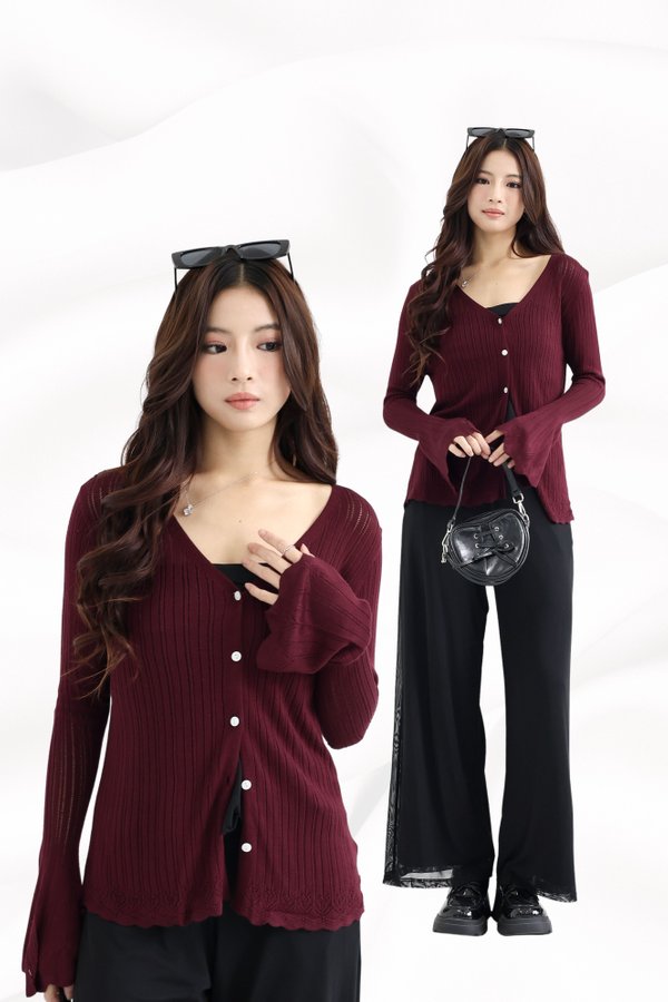 (PREORDER) *TPZ ICONKNIT* ELOWEN CABLE KNIT CARDIGAN (MULTIPLE COLOURS)