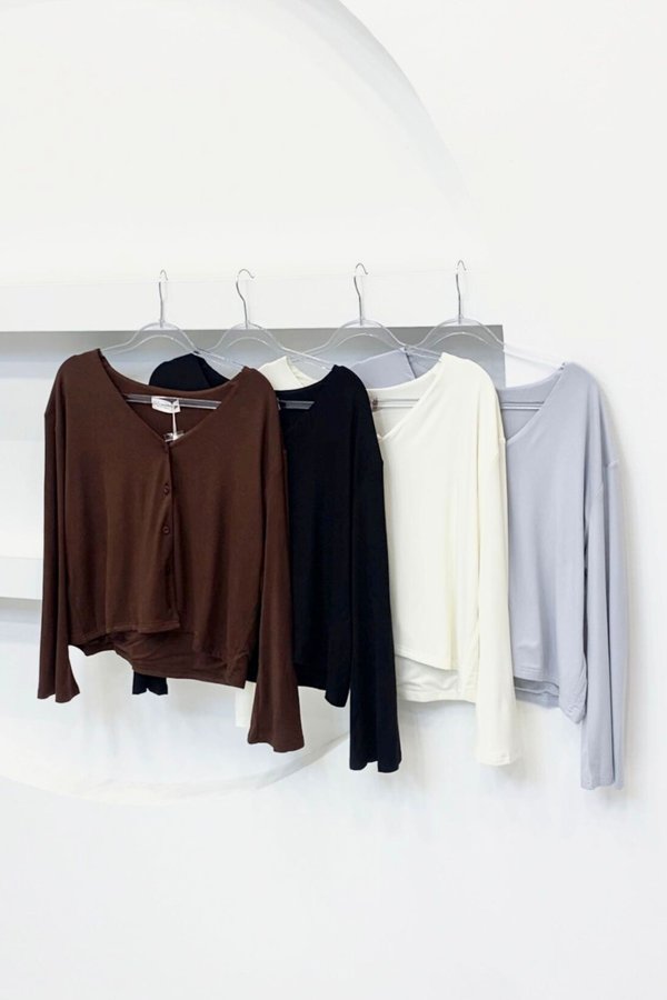 (PREORDER) *TPZ BAMBOO* MIRI SECOND SKIN CARDIGAN (MULTIPLE COLOURS)