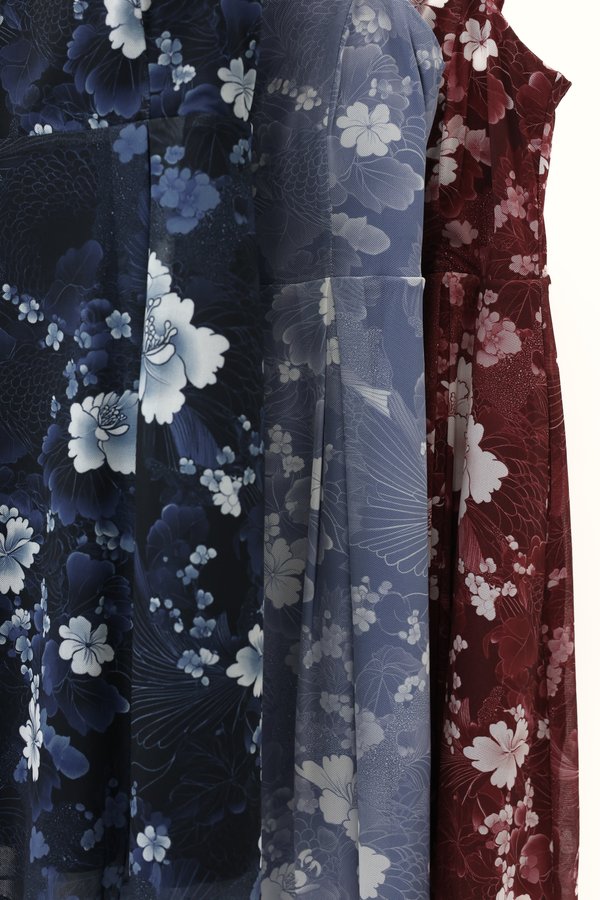 (PREORDER) *TPZ LUXE MESH* ELLA DRESS ROMPER WITH DETACHABLE SHORTS (BLOOM OF FORTUNE COLOURS)