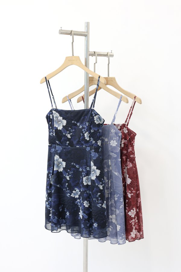 (PREORDER) *TPZ LUXE MESH* ELLA DRESS ROMPER WITH DETACHABLE SHORTS (BLOOM OF FORTUNE COLOURS)