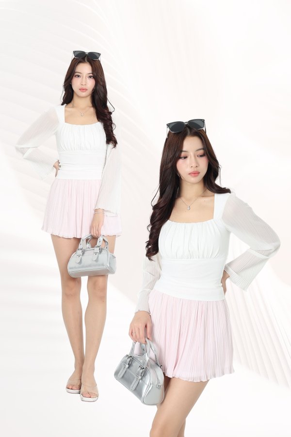 (PREORDER) *TPZ HOUSE OF PLEATS* STELLA MESH PLEATED SKORTS (MULTIPLE COLOURS)