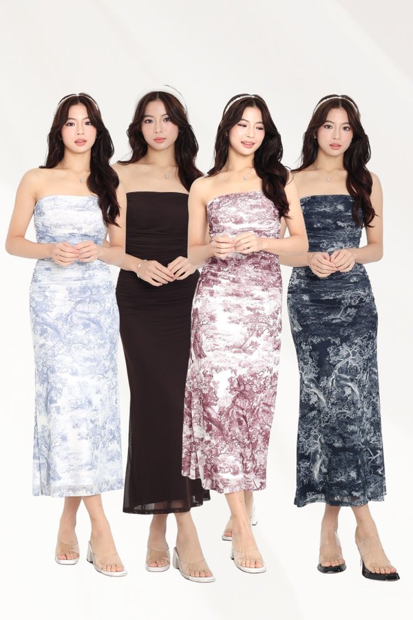 (PREORDER) *TPZ LUXE MESH* CASRELIA MAXI DRESS 2.0 (MULTIPLE COLOURS)