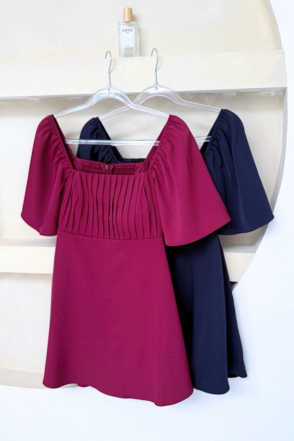 (PREORDER) *TPZ* HESTER MINI FLUTTER DRESS ROMPER WITH DETACHABLE SHORTS (SOLID COLOURS)