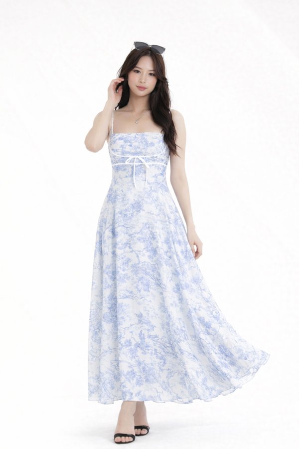 (PREORDER) *TPZ LUXE MESH* CELESTE CONTRAST MAXI DRESS (MULTIPLE COLOURS)