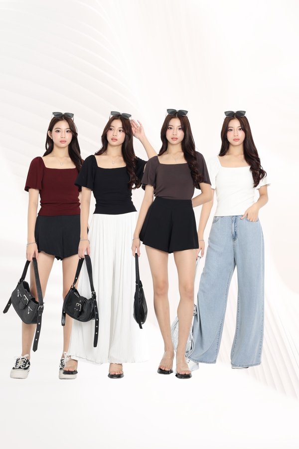 (PREORDER) *TPZ PERFECT* HONOKA FLUTTER TOP (MULTIPLE COLOURS)