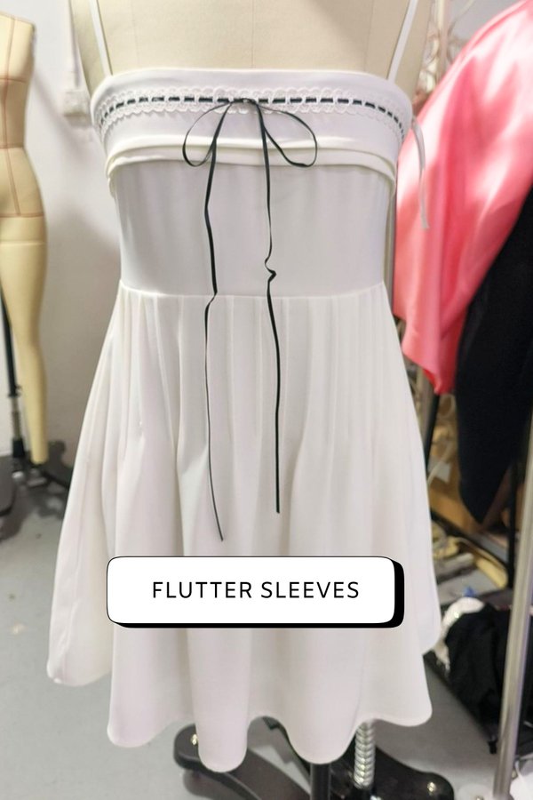 (PREORDER) *TPZ* DOLL RIBBON FLUTTER DRESS ROMPER WITH DETACHABLE SHORTS (MULTIPLE COLOURS)