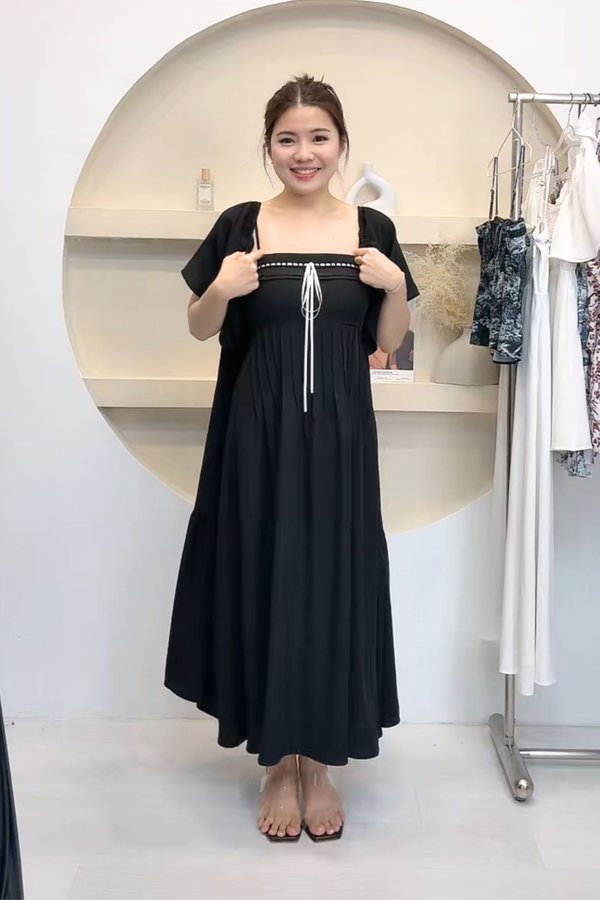 (PREORDER) *TPZ* DOLL RIBBON FLUTTER MAXI DRESS (MULTIPLE COLOURS)