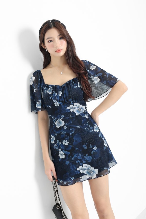 (PREORDER) *TPZ LUXE MESH* DESSA FLUTTER SLEEVES DRESS ROMPER WITH DETACHABLE SHORTS 2.0 (MULTIPLE COLOURS)