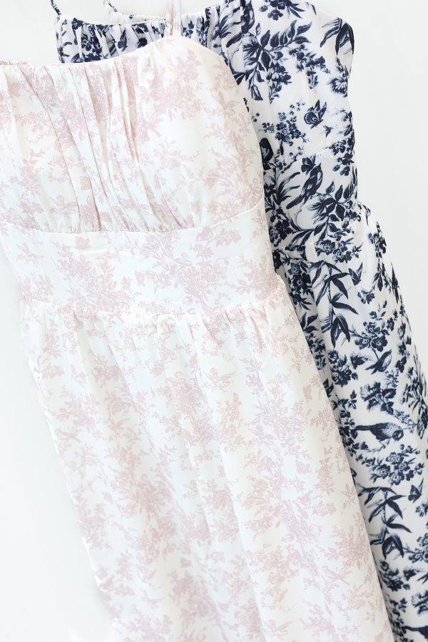 (PREORDER) *TPZ* ELENA RUCHED MIDAXI DRESS (MULTIPLE COLOURS)