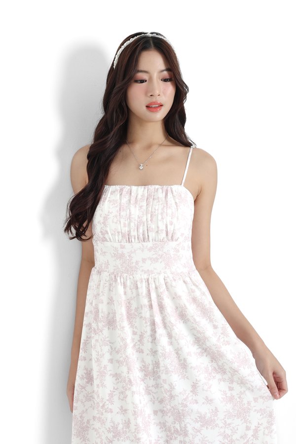 (PREORDER) *TPZ* ELENA RUCHED MIDAXI DRESS (MULTIPLE COLOURS)