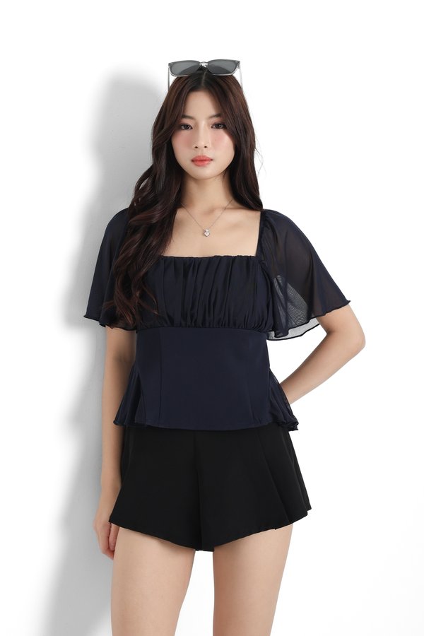 (PREORDER) *TPZ LUXE MESH* COLLA BALLERINA FLUTTER TOP (MULTIPLE COLOURS)