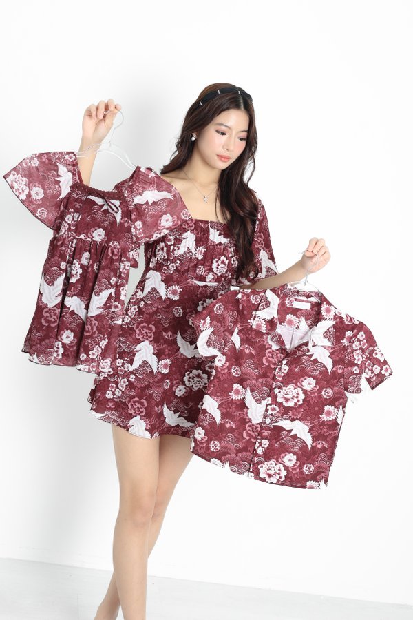 (PREORDER) *MINI TOPAZETTE* LUXE MESH DIORETTE RIBBON DRESS (FLIGHT OF BLESSINGS COLOURS)