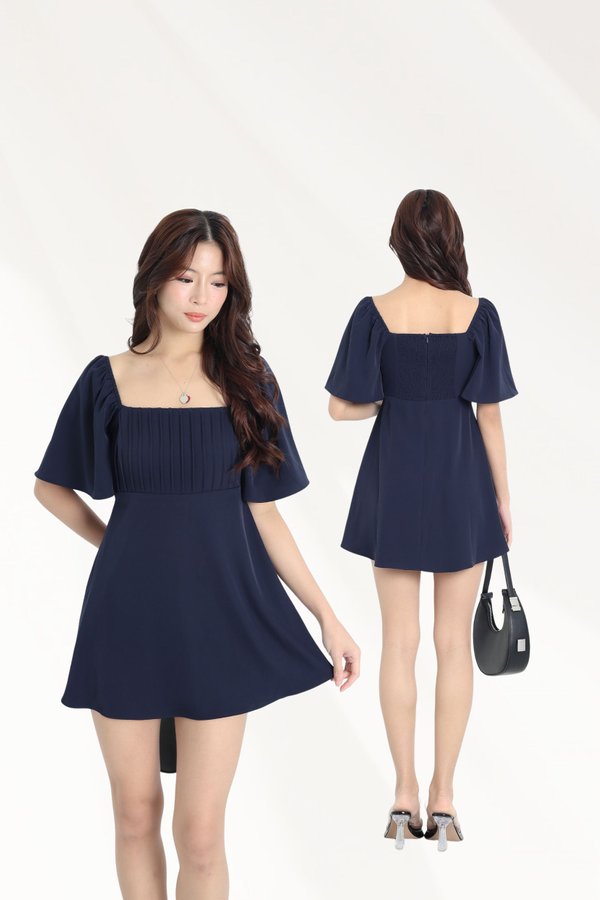 (PREORDER) *TPZ* HESTER MINI FLUTTER DRESS ROMPER WITH DETACHABLE SHORTS (SOLID COLOURS)