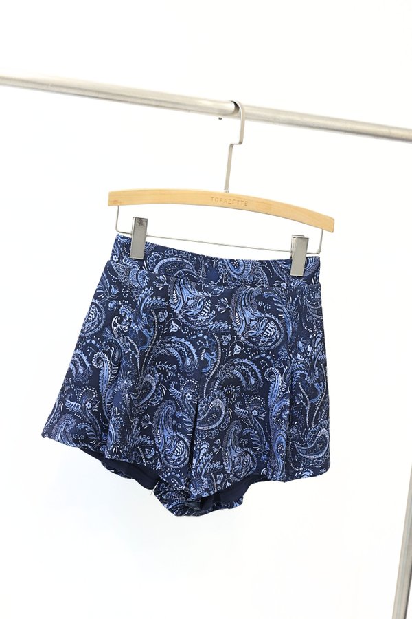 (PREORDER) *TPZ* FORTUNA HIGH WAISTED SHORTS 2.0 (ETERNAL FORTUNE PAISLEY BATIK COLOURS)