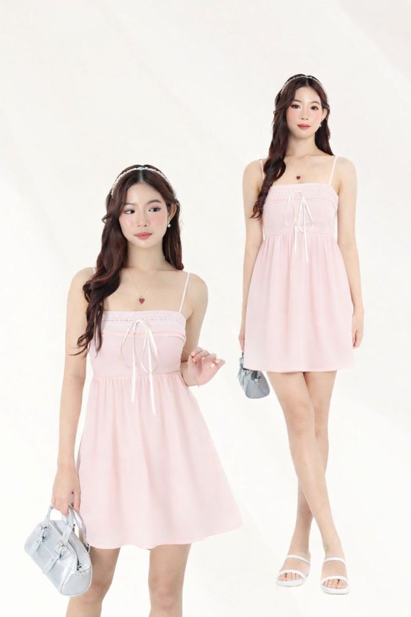 (PREORDER) *TPZ* DOLL RIBBON DRESS ROMPER WITH DETACHABLE SHORTS (MULTIPLE COLOURS)