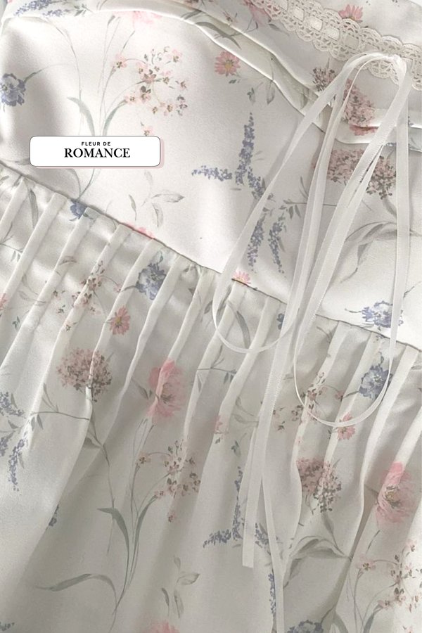 (PREORDER) *TPZ* DOLL RIBBON FLUTTER MAXI DRESS (FLEUR SERIES COLOURS)