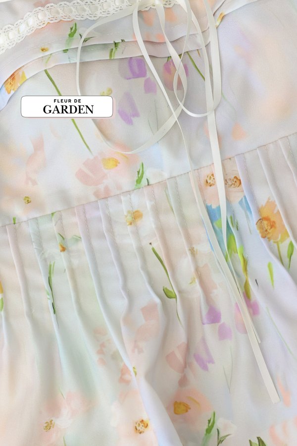 (PREORDER) *TPZ* DOLL RIBBON FLUTTER MAXI DRESS (FLEUR SERIES COLOURS)