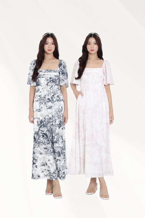 (PREORDER) *TPZ* DOLL RIBBON FLUTTER MAXI DRESS (MULTIPLE COLOURS)