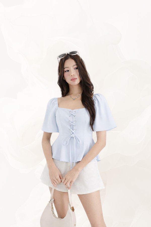 (PREORDER) *TPZ* TARA CORSET FLUTTER TOP (MULTIPLE COLOURS)