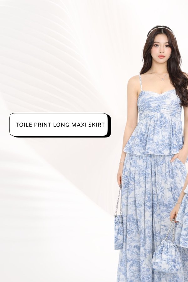 (PREORDER) *TPZ HOUSE OF PLEATS* STELLA MESH PLEATED MAXI SKIRT (TOILE COLOURS)