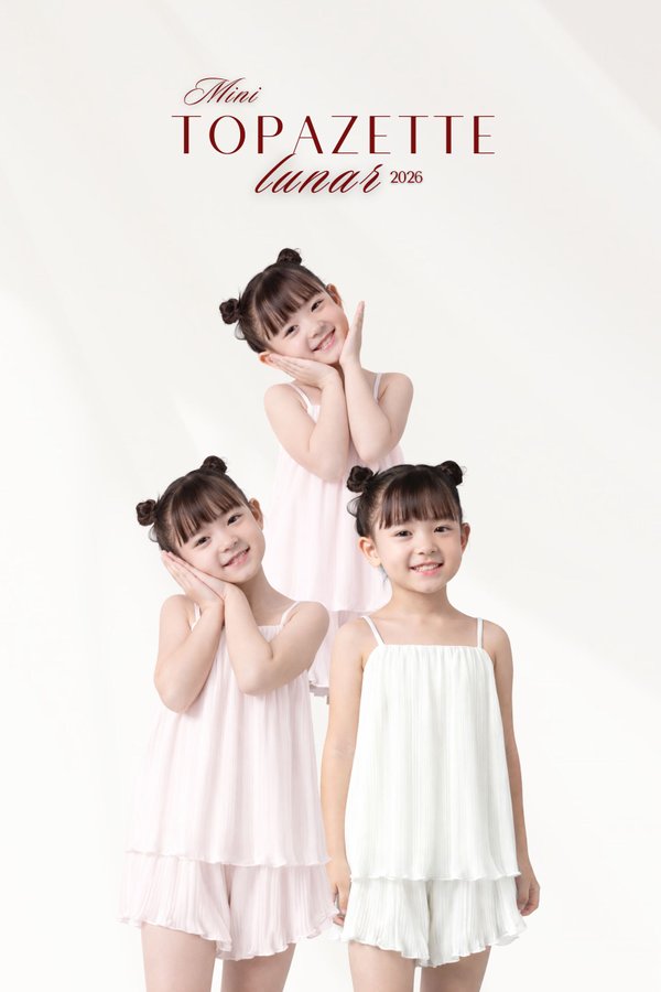 (PREORDER) *MINI TOPAZETTE *HOUSE OF PLEATS* MINI PLEATED MESH TOP (MULTIPLE COLOURS)