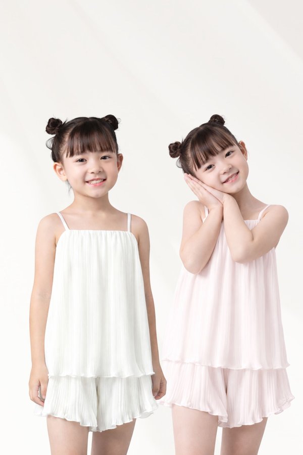 (PREORDER) *MINI TOPAZETTE *HOUSE OF PLEATS* MINI PLEATED MESH TOP (MULTIPLE COLOURS)