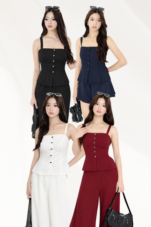 (PREORDER) *TPZ* FAYA GEMSTONE TOP (MULTIPLE COLOURS)