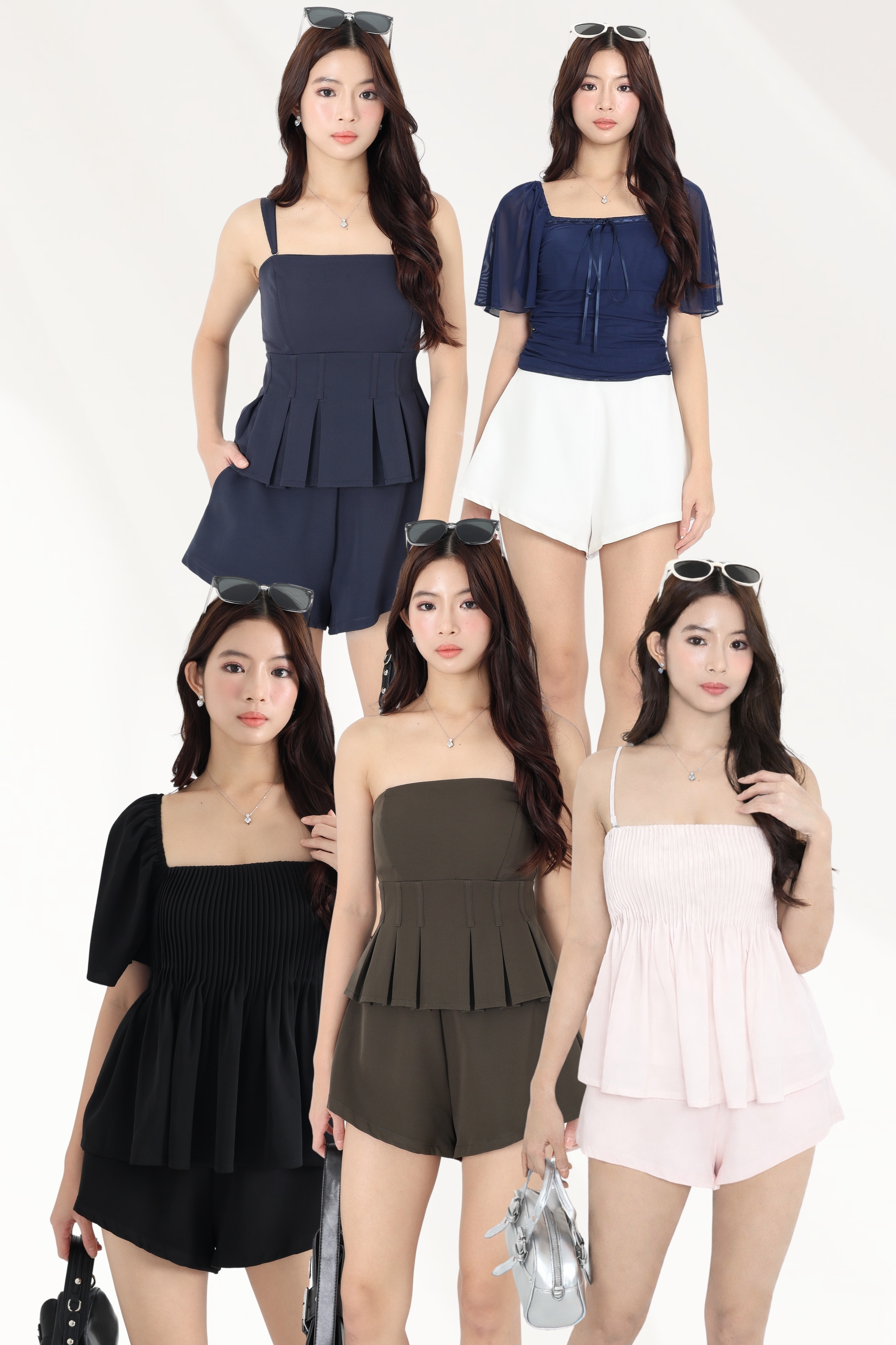 TPZ* TIASTELLA HIGH WAISTED SHORTS (MULTIPLE COLOURS) | TOPAZETTE