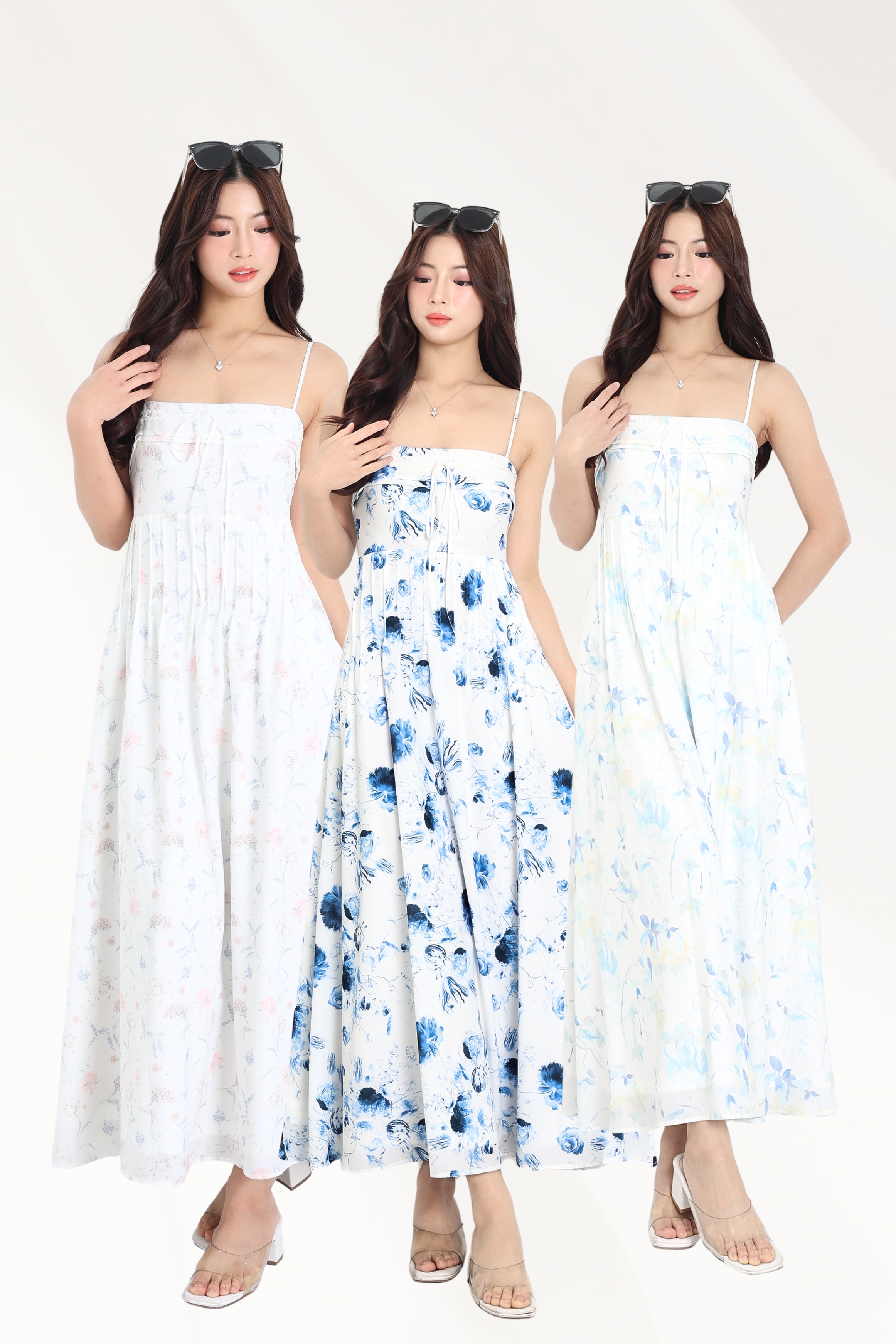 TPZ* DOLL RIBBON MAXI DRESS (FLEUR SERIES COLOURS) | TOPAZETTE