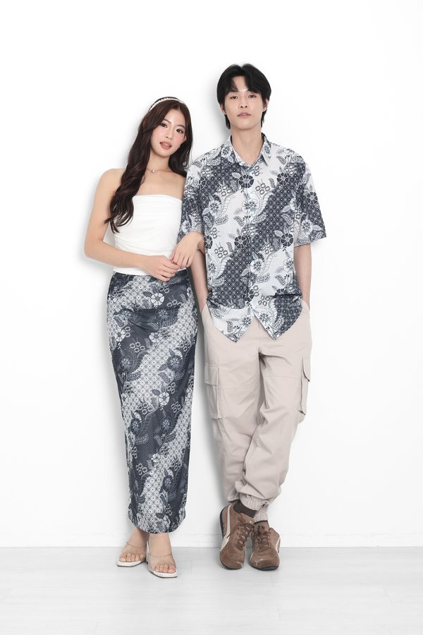 *TPZ LUXE MESH* AURELIA MESH MERMAID SKIRT (BATIK PRINT)