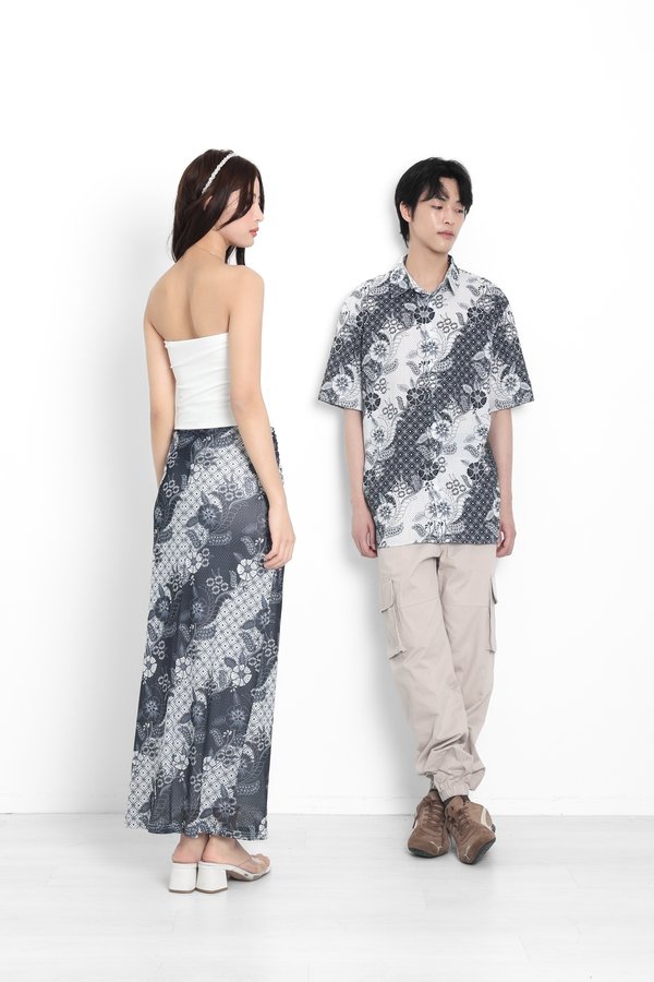 *TPZ LUXE MESH* AURELIA MESH MERMAID SKIRT (BATIK PRINT)