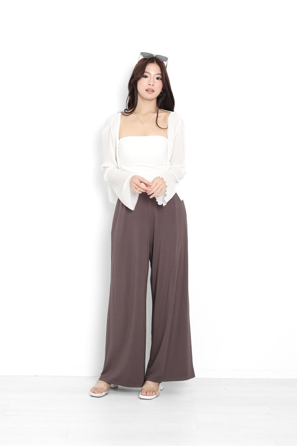 *TPZ BAMBOO* (PETITE) STELLA HIGH WAISTED PANTS (MULTIPLE COLOURS)
