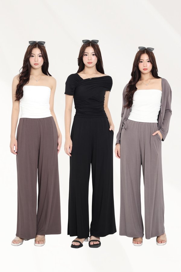 *TPZ BAMBOO* (REGULAR) STELLA HIGH WAISTED PANTS (MULTIPLE COLOURS)