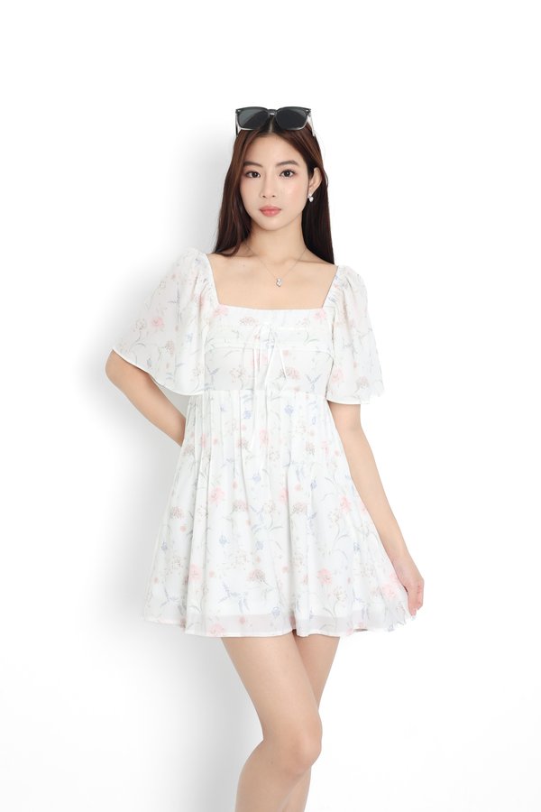 *TPZ* DOLL RIBBON FLUTTER DRESS ROMPER WITH DETACHABLE SHORTS (FLEUR SERIES COLOURS)