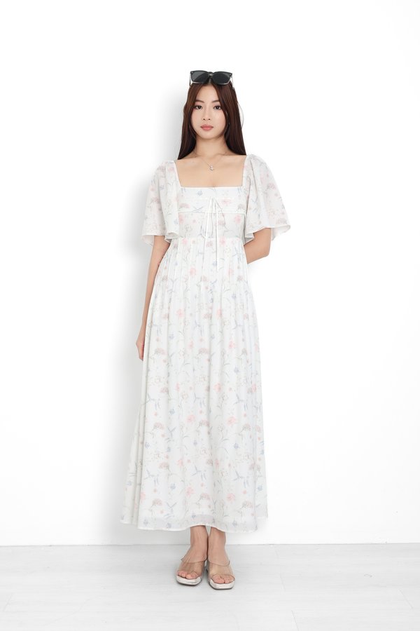 *TPZ* DOLL RIBBON FLUTTER MAXI DRESS (FLEUR SERIES COLOURS)