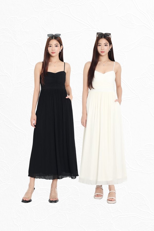 *HOUSE OF PLEATS* VELLA MESH MAXI DRESS (MULTIPLE COLOURS)