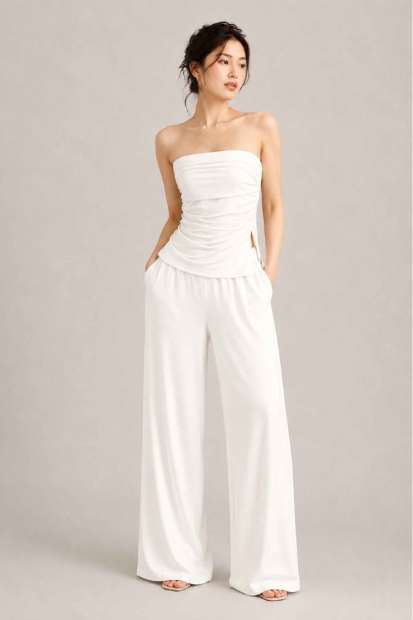 *TPZ BAMBOO* CAS ASYMMETRICAL BASIC TOP (MULTIPLE COLOURS)