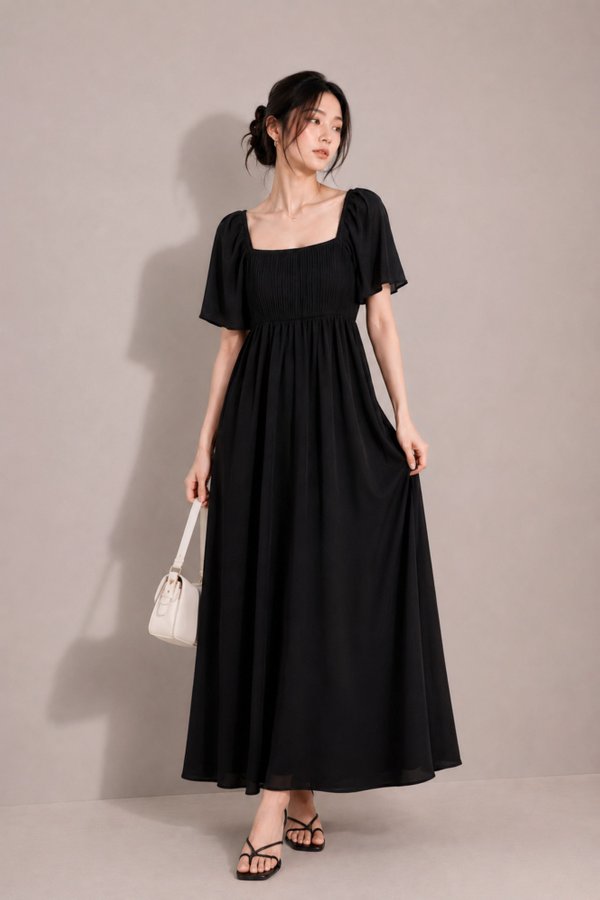 *TPZ* ESTER FLUTTER MAXI DRESS (MULTIPLE COLOURS)