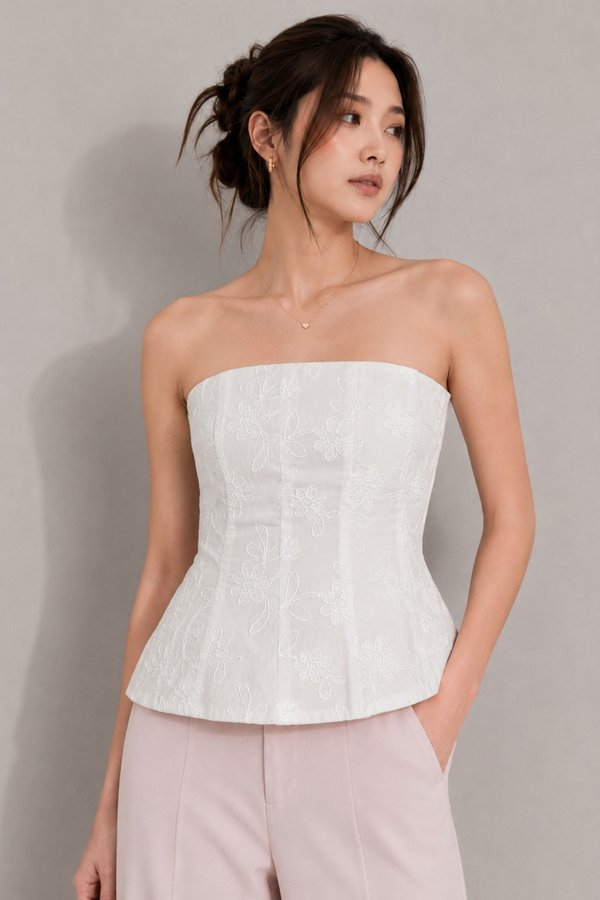 *TPZ* KIRELLE FLORAL EMBROIDERY TOP (MULTIPLE COLOURS)